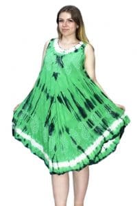 egyedi nyári ruha indiából több színben zöld