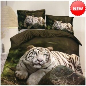 pamut ágynemű tigris a természetben minta